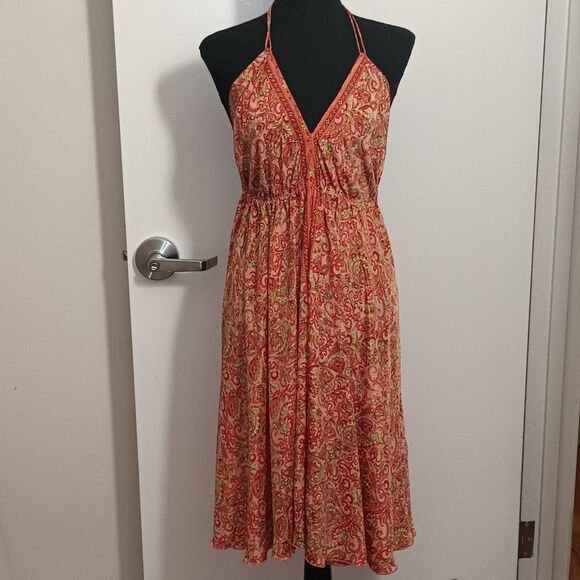 Source Unknown Dresses & Skirts - Paisley Silk Halter Dress